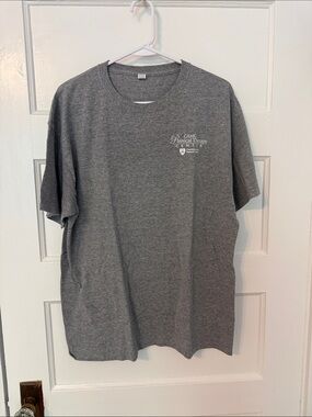 Jerzees Gray Short Sleeve Logo Tee